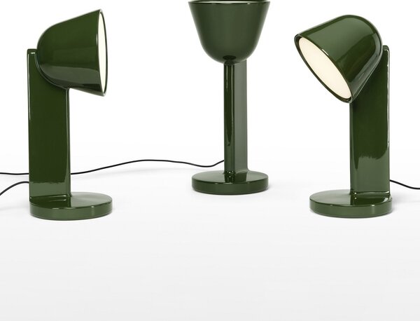 Lampa Stołowa FLOS, Céramique Down, ściemnialny, zielony, salon, ceramika, design