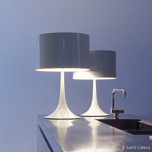 Lampa Stołowa FLOS, SPUN, ściemnialny, biały, salon, metal, design