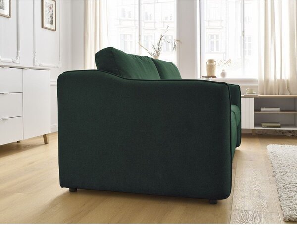 Zielona sofa do spania/rozkładana 178 cm Lenny – Bobochic Paris