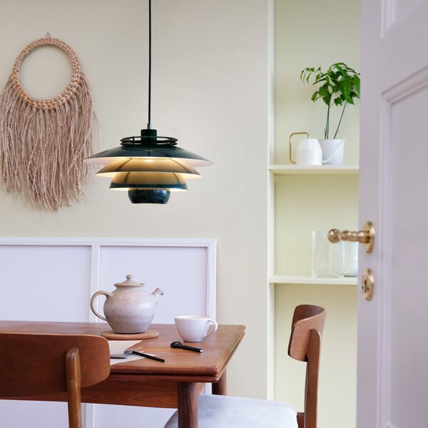 Lampa Wisząca Dyberg Larsen, Ejka, ściemnialny, zielony, salon, metal, design