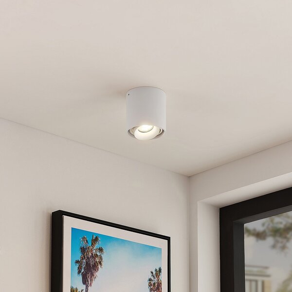 Lampa Sufitowa Arcchio, Walza, ściemnialny, biały, przedpokój, aluminium, nowoczesny