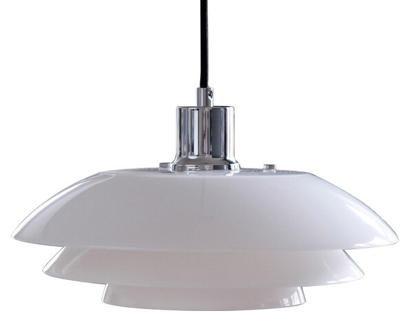 Lampa Wisząca Dyberg Larsen, DL31, ściemnialny, biały, salon, szkło, skandynawski