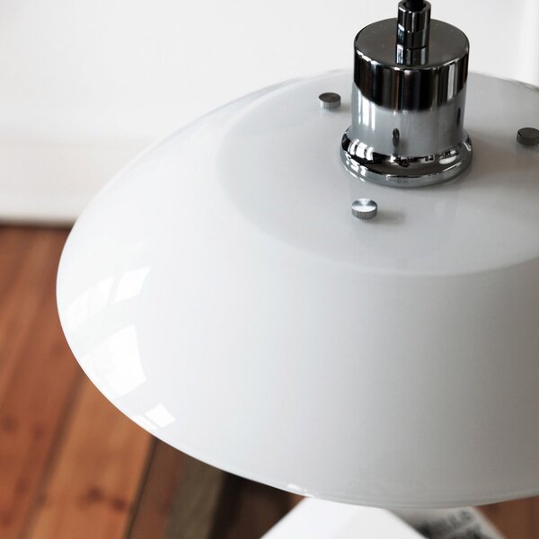Lampa Wisząca Dyberg Larsen, DL31, ściemnialny, biały, salon, szkło, skandynawski