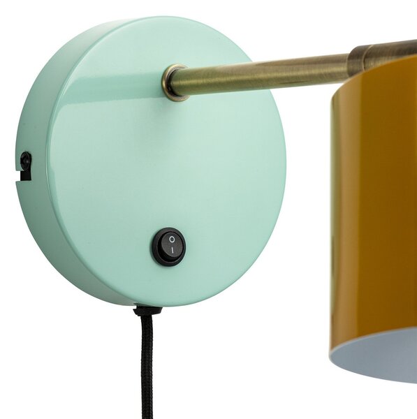 Lampa Ścienna Dyberg Larsen, Ocean, niebieski, salon, metal, skandynawski