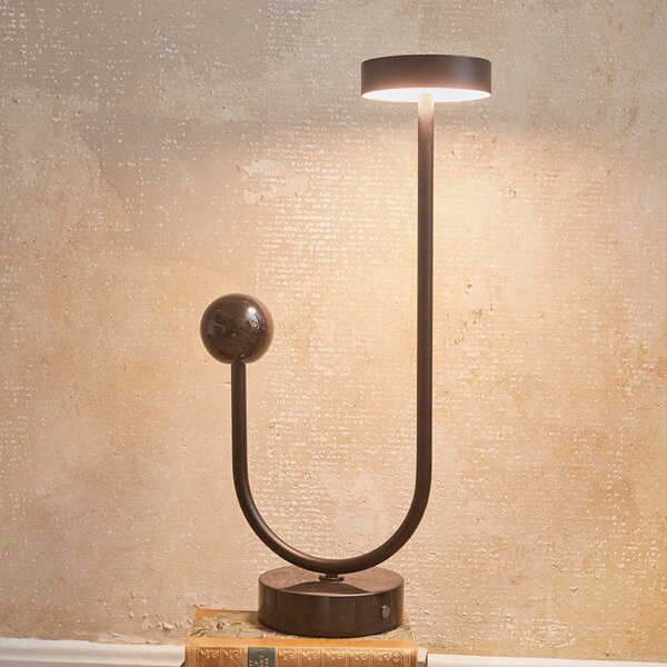 Lampa Stołowa AYTM, Grasil, czarny, salon, metal, design