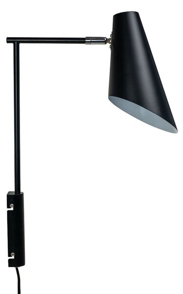 Lampa Ścienna Dyberg Larsen, Cale, ściemnialny, czarny, salon, metal, skandynawski