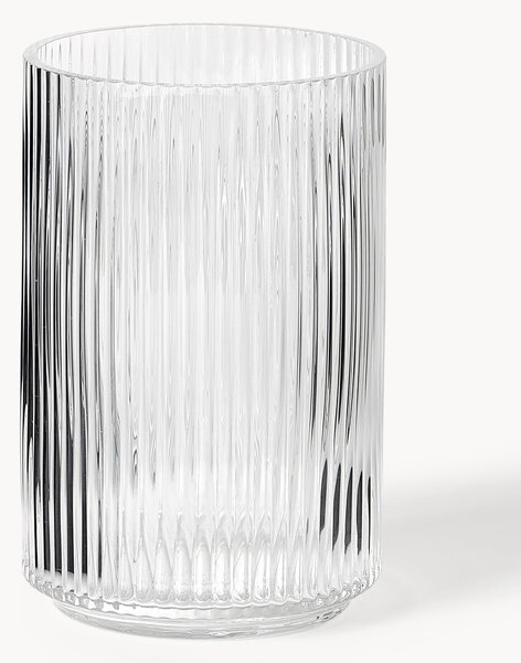Wazon ze szkła dmuchanego z wytłoczonym wzorem Carlo, W 20 cm