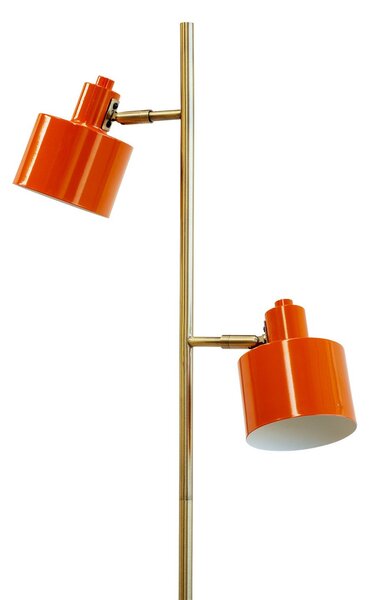 Lampa Podłogowa Dyberg Larsen, Ocean, pomarańczowy, salon, metal, skandynawski