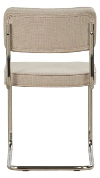 Beżowe tapicerowane krzesło bujane Rupert – Unique Furniture