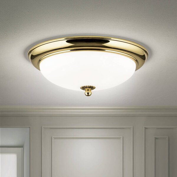 ORION Lampa sufitowa Empire, możliwość ściemniania, mosiężny / złoty, salon / jadalnia, metal, antyczny