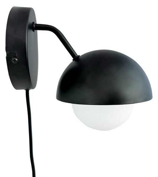Lampa Ścienna Dyberg Larsen, Rose, czarny, salon, metal, design