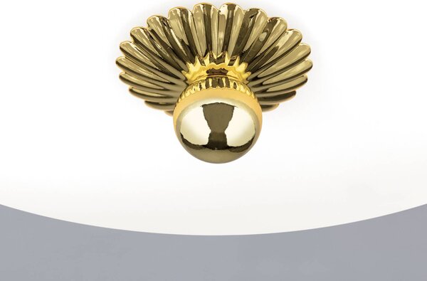 ORION Lampa sufitowa Empire, możliwość ściemniania, mosiężny / złoty, salon / jadalnia, metal, antyczny