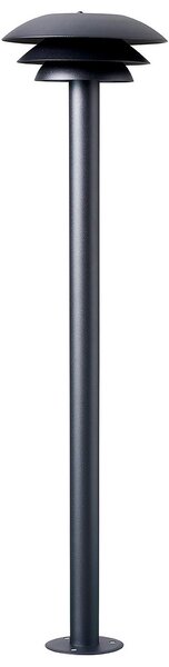 Zewnętrzna Lampa Dyberg Larsen, DL20 Outdoor, ściemnialny, czarny, metal, skandynawski