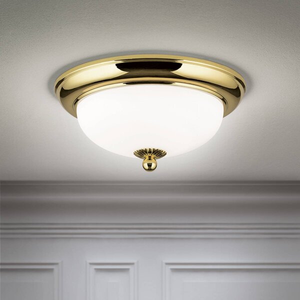 ORION Lampa sufitowa Empire, możliwość ściemniania, mosiężny / złoty, salon / jadalnia, metal, antyczny