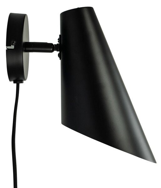 Lampa Ścienna Dyberg Larsen, Cale, ściemnialny, czarny, salon, metal, skandynawski