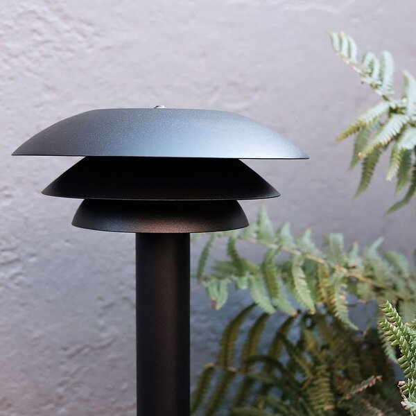 Zewnętrzna Lampa Dyberg Larsen, DL20 Outdoor, ściemnialny, czarny, metal, skandynawski