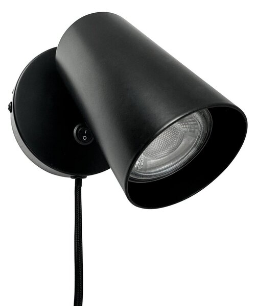 Lampa Ścienna Dyberg Larsen, Modern, ściemnialny, czarny, salon, metal, design