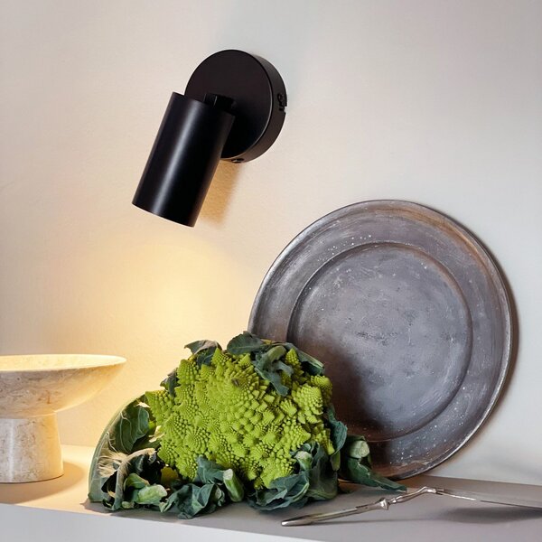 Lampa Ścienna Dyberg Larsen, Modern, ściemnialny, czarny, salon, metal, design