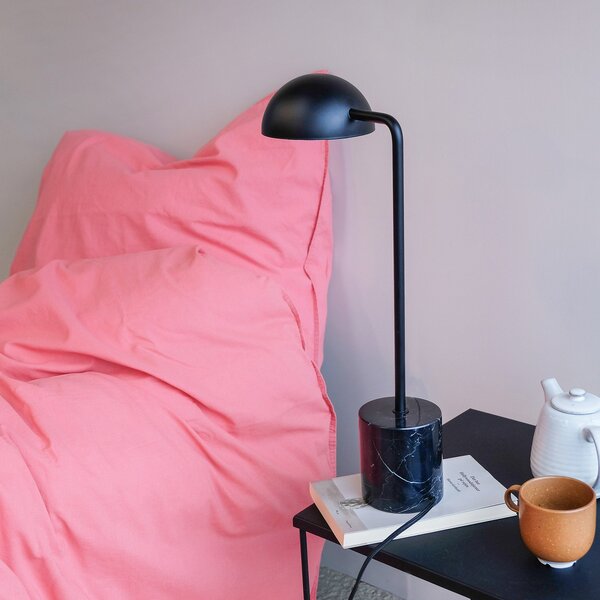 Lampa Stołowa Dyberg Larsen, Marble, czarny, gabinet | pracownia, kamień, skandynawski