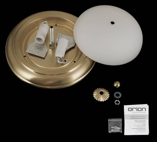 ORION Lampa sufitowa Empire, możliwość ściemniania, brązowy / mosiężny, salon / jadalnia, metal, antyczny