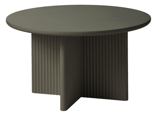 Okrągły stolik w kolorze khaki ø 80 cm Palma – Unique Furniture