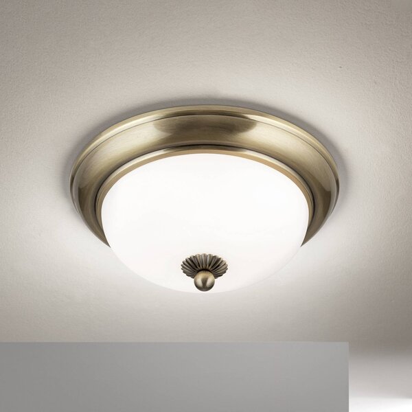 ORION Lampa sufitowa Empire, możliwość ściemniania, brązowy / mosiężny, salon / jadalnia, metal, antyczny
