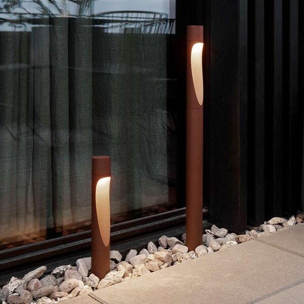 Zewnętrzna Lampa Louis Poulsen, brąz rdzawy, taras, aluminium
