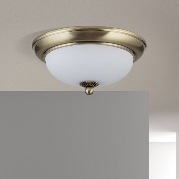 ORION Lampa sufitowa Empire, możliwość ściemniania, brązowy / mosiężny, salon / jadalnia, metal, antyczny