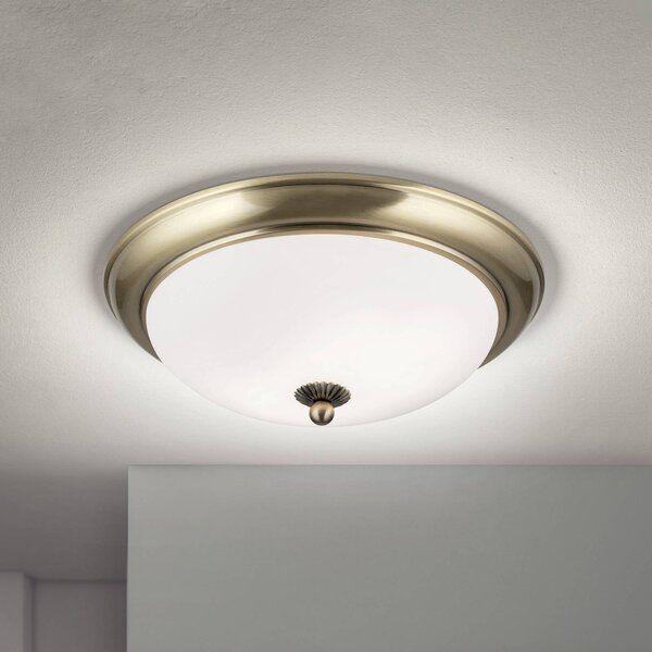 ORION Lampa sufitowa Empire, możliwość ściemniania, brązowy / mosiężny, salon / jadalnia, metal, antyczny