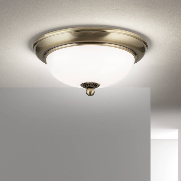 ORION Lampa sufitowa Empire, możliwość ściemniania, brązowy / mosiężny, salon / jadalnia, metal, antyczny