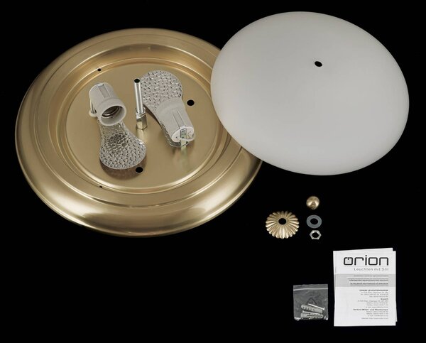 ORION Lampa sufitowa Empire, możliwość ściemniania, brązowy / mosiężny, salon / jadalnia, metal, antyczny