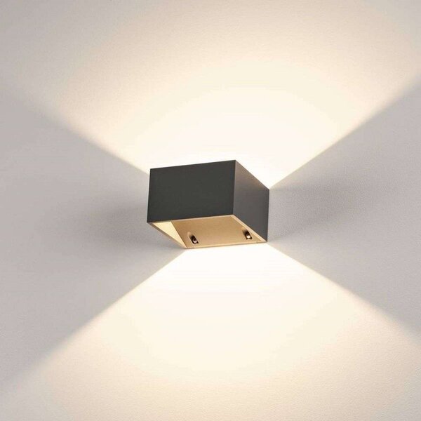 Logs Lampa Ścienna Square LED IP44 Anthracite - SLV