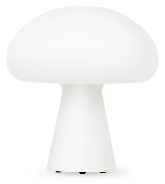 Zewnętrzna Lampa GUBI, Obello, ściemnialny, biały, taras, szkło, design
