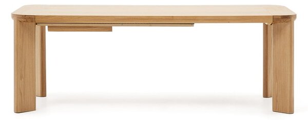 Rozkładany stół z blatem w dekorze dębu 100x200 cm Jondal – Kave Home