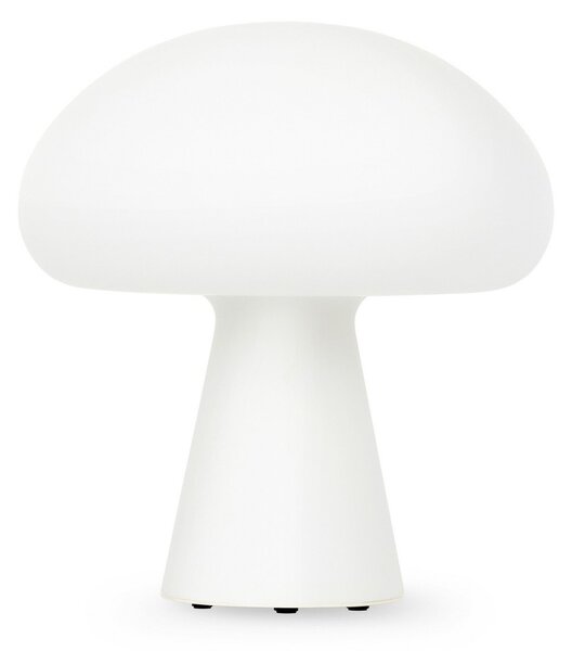 Zewnętrzna Lampa GUBI, Obello, ściemnialny, biały, taras, szkło, design