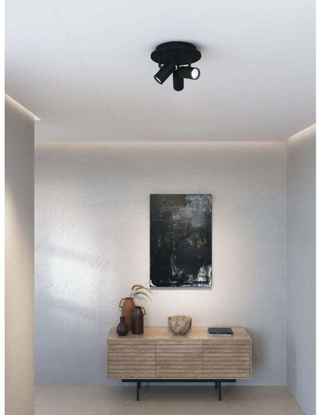Lampa Sufitowa Belid, ściemnialny, czarny, salon, metal