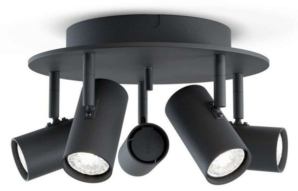 Lampa Sufitowa Belid, ściemnialny, czarny, salon, metal