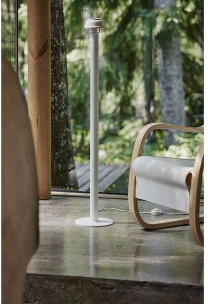 Lampa Podłogowa Artek, biały, salon, aluminium