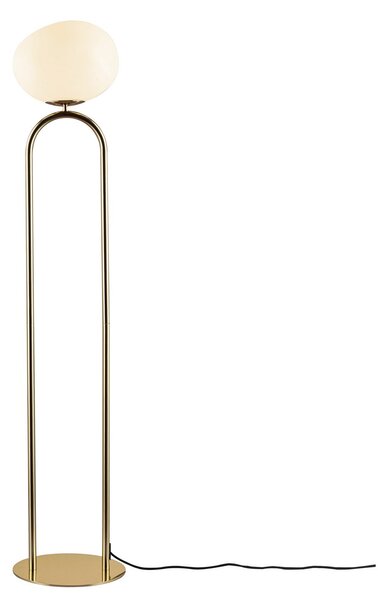Lampa Podłogowa DFTP by Nordlux, Shapes, złoty | mosiężny, salon, szkło, design