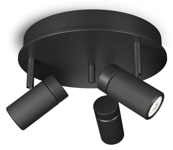 Lampa Sufitowa Herstal, czarny, salon, metal