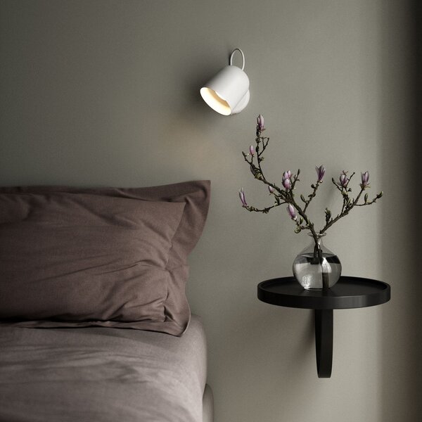Lampa Ścienna DFTP by Nordlux, Angle, ściemnialny, biały, salon, metal, nowoczesny