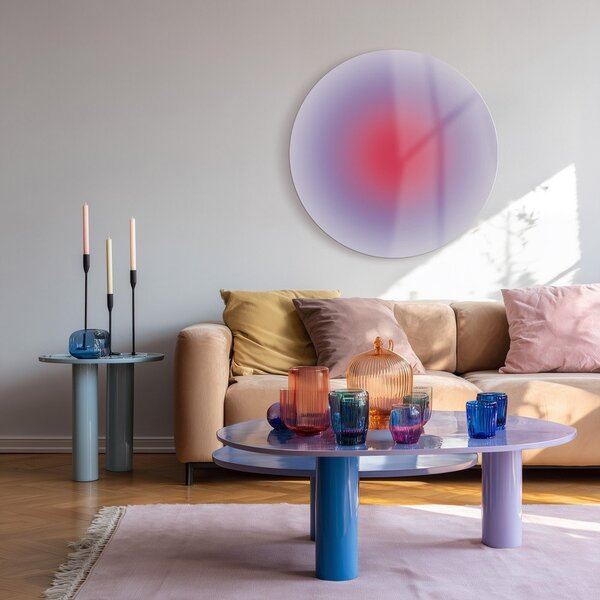 Szklany obraz drukowany ø 70 cm Halo – Styler