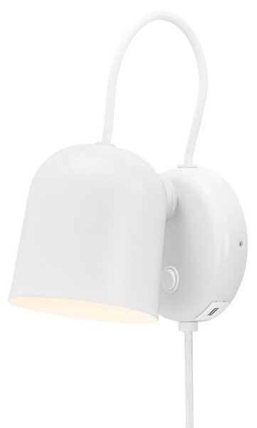 Lampa Ścienna DFTP by Nordlux, Angle, ściemnialny, biały, salon, metal, nowoczesny