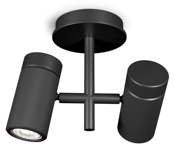 Lampa Sufitowa Herstal, czarny, salon, metal