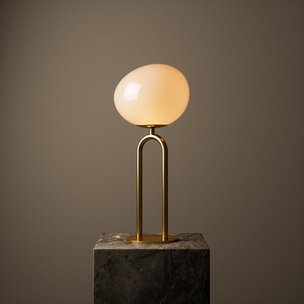 Lampa Stołowa DFTP by Nordlux, Shapes, złoty | mosiężny, salon, szkło, design