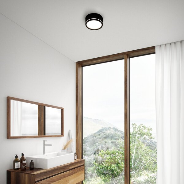 Zewnętrzna Lampa Nordlux, Ava Smart, ściemnialny, czarny, łazienka, metal