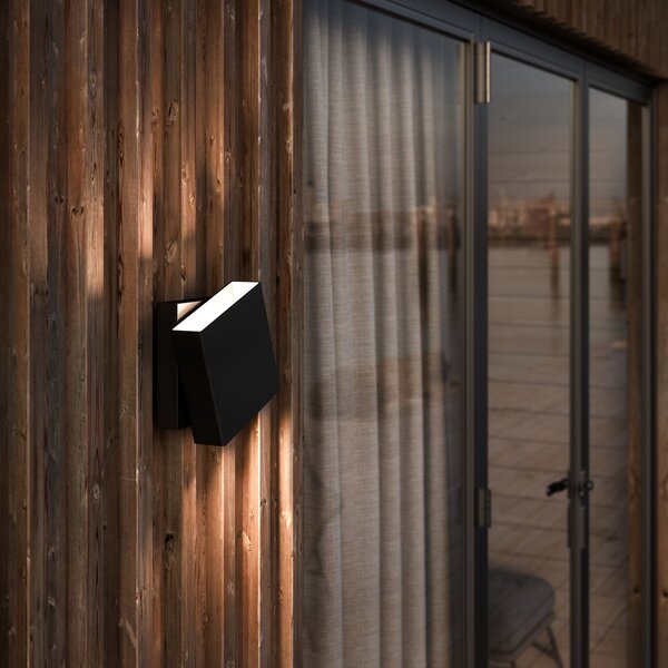 Zewnętrzna Lampa Nordlux, Turn, ściemnialny, czarny, metal, design