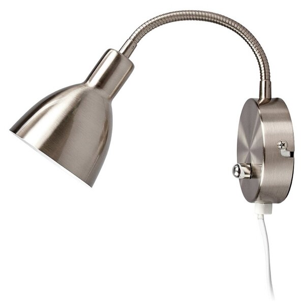 Lampa Ścienna Lindby, AMREI, ściemnialny, metaliczny, salon, metal, nowoczesny