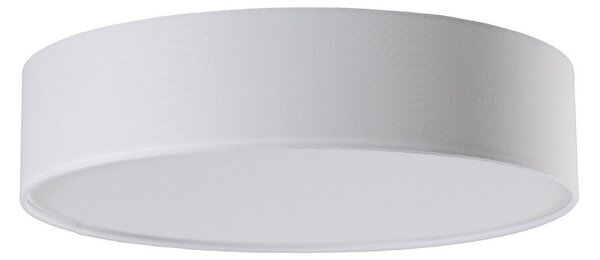 Lampa Sufitowa Lindby, Sebatin, ściemnialny, biały, sypialnia, tkanina | tekstylia, skandynawski