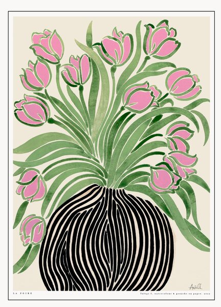 Oprawiony druk cyfrowy Tulips 1